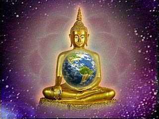 gold earth buddha